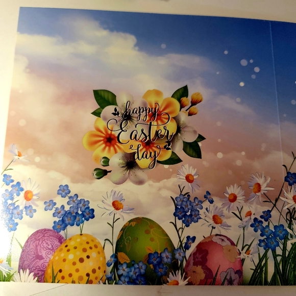 Easter Bunny Holding Flowers Easter Card 🐣 - Picture 6 of 10